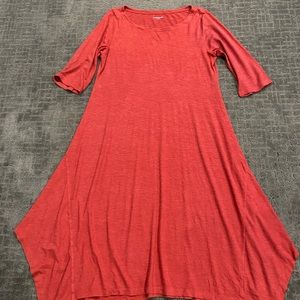 Burnt Orange Eileen Fisher Flow Dress